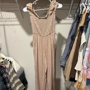 Women's Tan Jumpsuit
